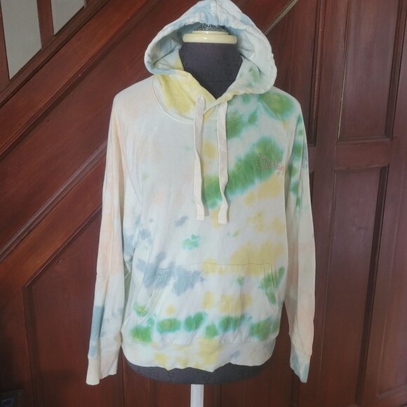 Tie-Dye Old Navy Hoodie Sweatshirt Medium Cotton Blend Multicolor Pullover With - Picture 1 of 4